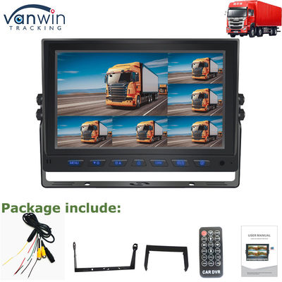 GPS แบบเรียลไทม์ขนาด 7 นิ้ว 4G AHD 4CH Monitor จอแสดงผลรถยนต์ TFT สำหรับรถบรรทุกรถบัส
