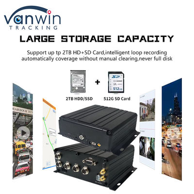 8 ช่อง 1080P AHD Mobile DVR Vehicle CCTV MDVR 2TB HDD สําหรับรถบรรทุกแท็กซี่รถบัส