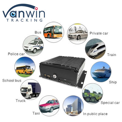 4G 6 ช่อง H. 265 HDD รถยนต์ DVR มือถือสําหรับกล้องวงจรปิดรถยนต์