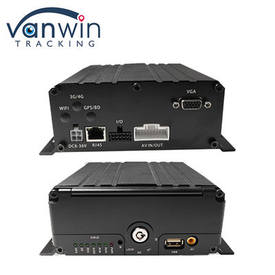 4G 6 ช่อง H. 265 HDD รถยนต์ DVR มือถือสําหรับกล้องวงจรปิดรถยนต์