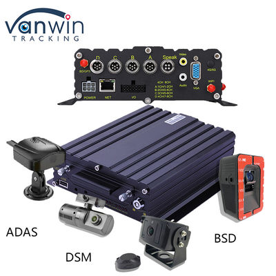 8CH CCTV Recorder รถ MDVR ระบบเตือนเร็วความปลอดภัย AI Mobile DVR ADAS DMS BSD