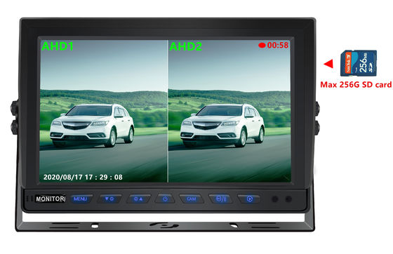 10.1 นิ้ว AHD Quadripation Monitor หน้าจอจอติดตามเครื่อง