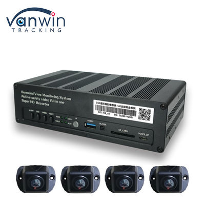 8 CH 4G 360 Panoramic Viewing MDVR With AI ADAS DSM BSD Panoramic View รถยนต์ ระบบกล้อง DVR