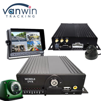 กล้อง 4CH SD Card GPS MDVR คล้อง 4G WiFi มือถือ DVR ระบบรักษาความปลอดภัยรถบัสโรงเรียน