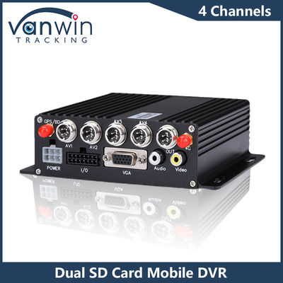 กล้องรถยนต์ 4CH HD คาร์ด SD สองมือถือ DVR 4G GPS 1080P MDVR H.265 เครื่องบันทึกวิดีโอ