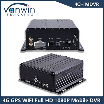 4CH GPS 4G WiFi Mobile DVR Full HD 1080P กล้องรถยนต์ HDD Mdvr สําหรับรถเมล์ รถกระบะ
