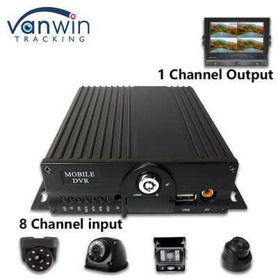 8CH AHD Dual SD Card Mobile DVR System 4G WIFI GPS MDVR สําหรับการดูสด