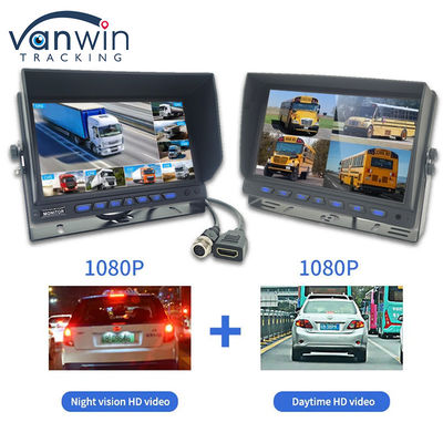 10.1 นิ้ว AHD Car Screen Display 8CH MDVR กล้อง 1080P สี TFT Car Monitor ระบบ