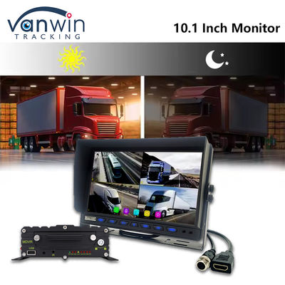 10.1 นิ้ว AHD Car Screen Display 8CH MDVR กล้อง 1080P สี TFT Car Monitor ระบบ