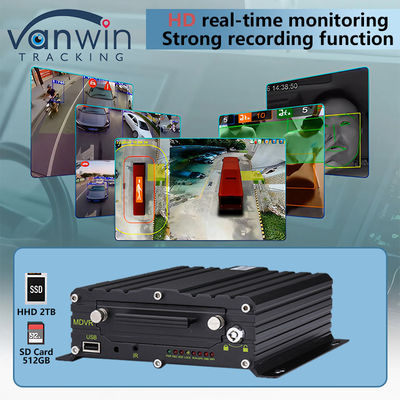 8CH AI BSD ADAS DMS MDVR System HD 1080P HDD มือถือ DVR ด้วยฟังก์ชัน 4G GPS WIFI