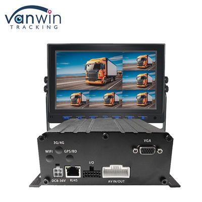 H.265 8CH HDD 1080P Mobile DVR System With 4G MDVR Kit GPS WIFI Function สําหรับการจัดการเรือ