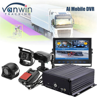 4CH 1080P AI Function Mobile DVR ADAS DMS Kit DVR 4G GPS SD HDD MDVR ระบบยานยนต์
