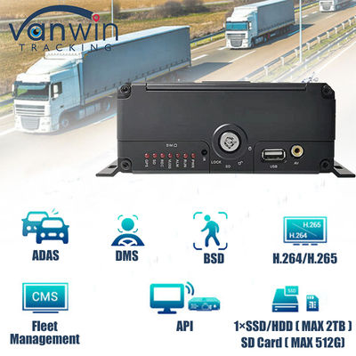 4CH 1080P AI Function Mobile DVR ADAS DMS Kit DVR 4G GPS SD HDD MDVR ระบบยานยนต์