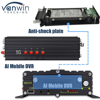 8CH AI ADAS DMS BSD Mobile DVR HDD MDVR 2TB สนับสนุนพลาตฟอร์มติดตามยานยนต์