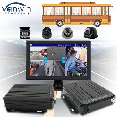 OEM ODM เรียลไทม์ 4CH GPS มือถือ DVR กับ 4G 1080P WiFi คาร์ด SD Dual MDVR สําหรับรถบัส