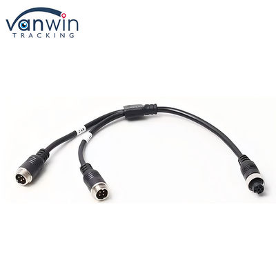 6 ปิน การบิน หญิง To Dual 4P ผู้ชาย การบิน Adapter Cable สําหรับระบบรักษาความปลอดภัยรถยนต์