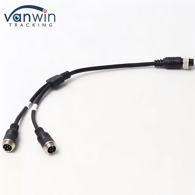 6 ปิน การบิน หญิง To Dual 4P ผู้ชาย การบิน Adapter Cable สําหรับระบบรักษาความปลอดภัยรถยนต์