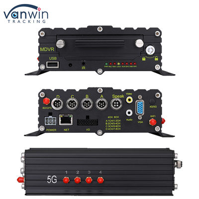 8CH 1080p 4G AI Mobile DVR พร้อมระบบกล้อง ADAS DMS BSD GPS Mobile DVR สําหรับรถบรรทุก