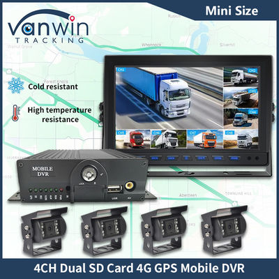 H.265 4CH Full HD Mobile DVR Live Stream Blackbox Recorder 4G Wifi GPS กล้องวงจรปิดรถ