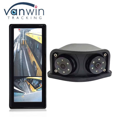 HD IR Night Vision กันน้ํา 1080P Dual Lens Side View Area Blind Rearview Mirror Rear View กล้องสํารองสําหรับรถบัส