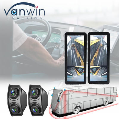 HD IR Night Vision กันน้ํา 1080P Dual Lens Side View Area Blind Rearview Mirror Rear View กล้องสํารองสําหรับรถบัส