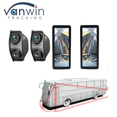 HD IR Night Vision กันน้ํา 1080P Dual Lens Side View Area Blind Rearview Mirror Rear View กล้องสํารองสําหรับรถบัส