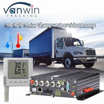 ระบบติดตามอุณหภูมิรถตู้เย็น 4G GPS MDVR ของรถยนต์ทั้งหมดในหนึ่งคําตอบ