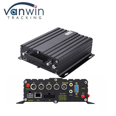 4 ช่อง DVR มือถือ 4G GPS WIFI HDD 1080P AHD Card DVR สําหรับรถบรรทุกรถเมล์เมือง
