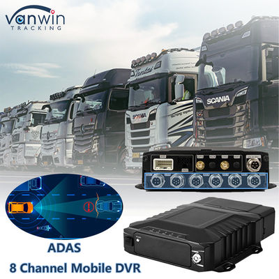 8CH 1080P Ai HDD Mobile DVR ติดตามและติดตามในเวลาจริง 4G Ai Adas DMS MDVR ระบบ CCTV