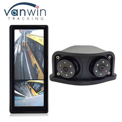 1080P Dual Lens Side View Area Blind HD IR Night Vision Rearview Mirror Rear View คล้องสํารอง