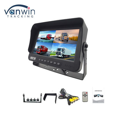10.1 นิ้ว AHD 1080P MDVR Monitor 4 ช่อง Full HD กันน้ํา แบ่งจอจอจอสําหรับรถยนต์