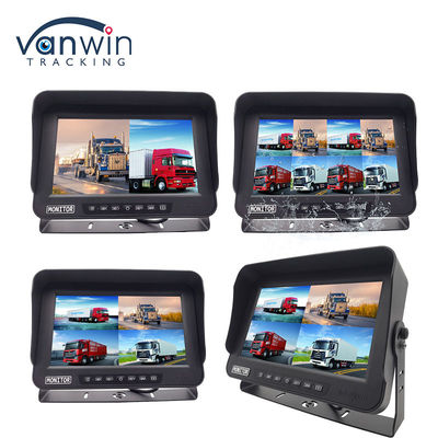 10.1 นิ้ว AHD 1080P MDVR Monitor 4 ช่อง Full HD กันน้ํา แบ่งจอจอจอสําหรับรถยนต์