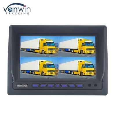 7 นิ้ว AHD Quad-Channel Split Car Monitor ระบบติดตามจอรถ