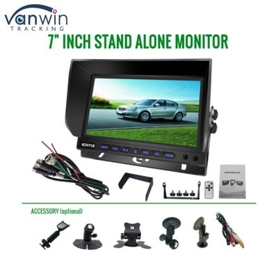7 นิ้ว AHD Quad-Channel Split Car Monitor ระบบติดตามจอรถ