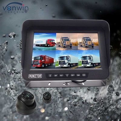AHD 1080P MDVR Monitor 10.1 นิ้ว 6 ช่อง กันน้ํา แบ่งจอจอ SD Card สําหรับรถยนต์