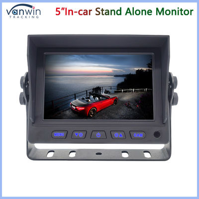 Mini 5 Inch Car TFT Monitor 2 Ways AHD 1080P 720P CVBS ช่องเข้าวิดีโอผสมผสานกับ U Shape Bracket