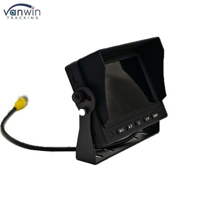 5 นิ้ว LCD Screen TFT Car Monitor เครื่องเชื่อมโลหะ+4PIN CCD สี หลังมองกล้อง 12-24v สําหรับรถคาราวาน Van Rv