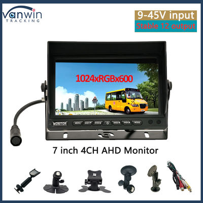 มอนิเตอร์รถยนต์ 7 นิ้ว VGA Output CCTV อัตโนมัติที่สอดคล้องกับระบบรักษาความปลอดภัย