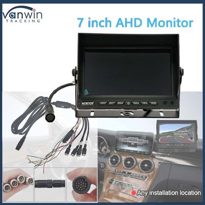 AHD 1080P MDVR มอนิเตอร์ 7 นิ้ว แบ่งจอ มอนิเตอร์ SD Card กล้องมองหลัง ชุดย้อนหลังสําหรับ RV รถยนต์ รถบรรทุก รถบัส