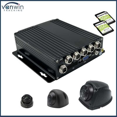 4CH 1080P Dual SD Card Mobile DVR 4G GPS1080P การทํางาน GPS ของรถยนต์ รับประกัน 12 เดือน