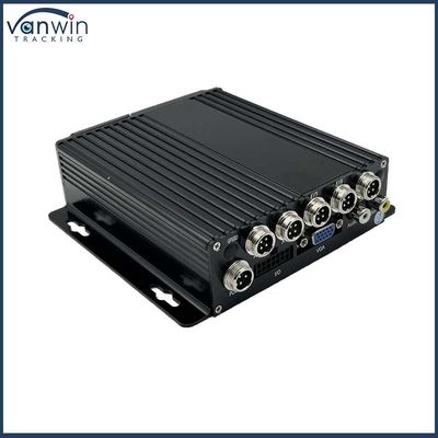 4CH รถบรรทุกเวลาจริง MDVR ระบบตรวจสอบแรงดันยางดิจิตอล 4G SD 1080P การทํางาน GPS ของยาน