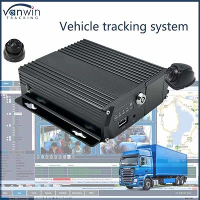 4CH รถบรรทุกเวลาจริง MDVR ระบบตรวจสอบแรงดันยางดิจิตอล 4G SD 1080P การทํางาน GPS ของยาน