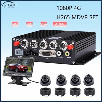 4CH MDVR ADAS พร้อม GPS 4G Wi-fi HDD คันติดตามเวลาแบบเลือก