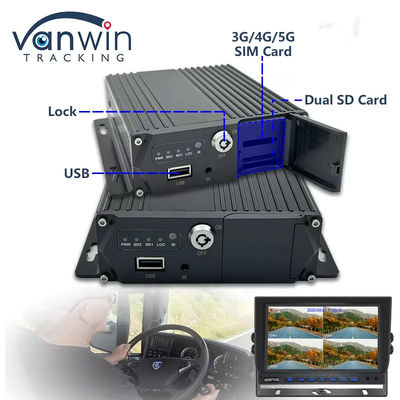 4G GPS MDVR 4 CH SD Card Video Recorder บัตรสองแบบ เตรียมพร้อมสองแบบ สําหรับการติดตามความปลอดภัยของยานยนต์