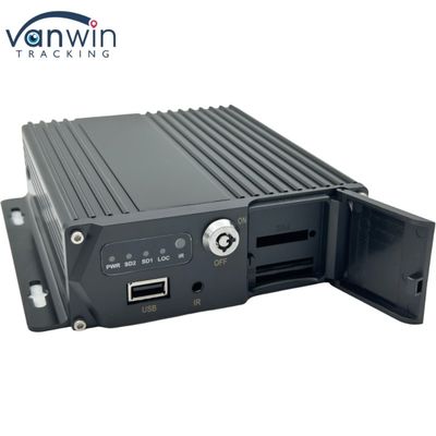 เครื่องบันทึกการขับขี่ MDVR 4 ช่อง 1080P แบบกำหนดเอง พร้อมระบบจัดการยานพาหนะ 3G 4G GPS WiFi สำหรับรถบัส รถบรรทุก ระบบ Mobile DVR 4 ช่อง