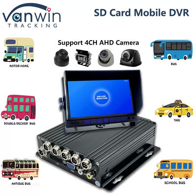 4G SD Card MDVR 1080P 8 Channel Vehicle Recorder พร้อมฟังก์ชัน GPS เหมาะสําหรับทุกเรือ