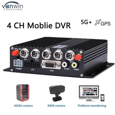 4 ช่อง Car DVR กับ 5G GPS AHD Camera SD Card Video Recorder สําหรับรถบรรทุก