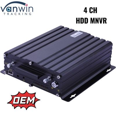 4CH Hard Disk Mobile NVR 1080P ระบบเฝ้าระวังรถยนต์สําหรับการจัดการยานยนต์