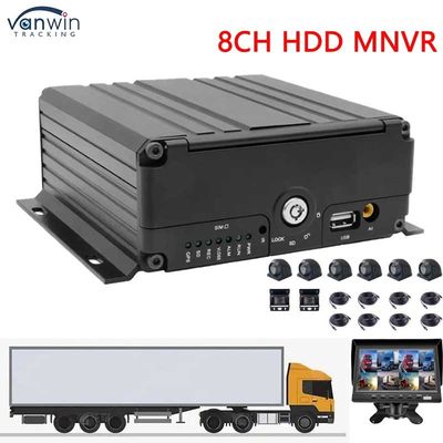 H.264 8 ช่อง MNVR พร้อม WiFi 4G GPS Tracker สําหรับการสนับสนุนรถยนต์ OEM