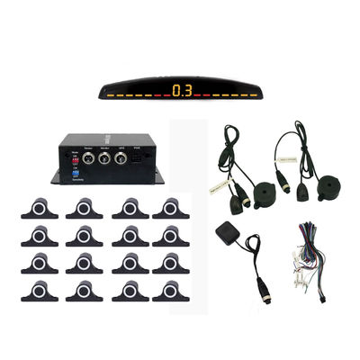 รถยนต์ย้อนหลังช่วยAuto Parktronic LED Parking Sensor With 16 Sensors รถยนต์ย้อนหลังย้อนหลังย้อนหลังจอจอดรถ ระบบตรวจจับไฟหลัง